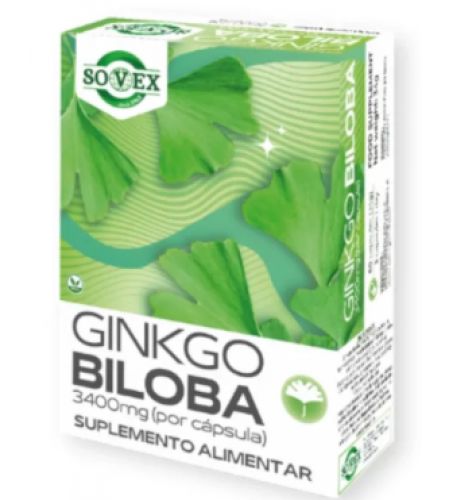 Ginkgo Biloba 3400mg - 60 Cápsulas - Sovex